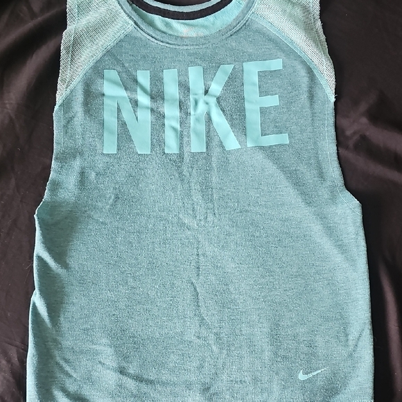 Nike Tops - Nike Aqua Blue Sleeveless Training Tank